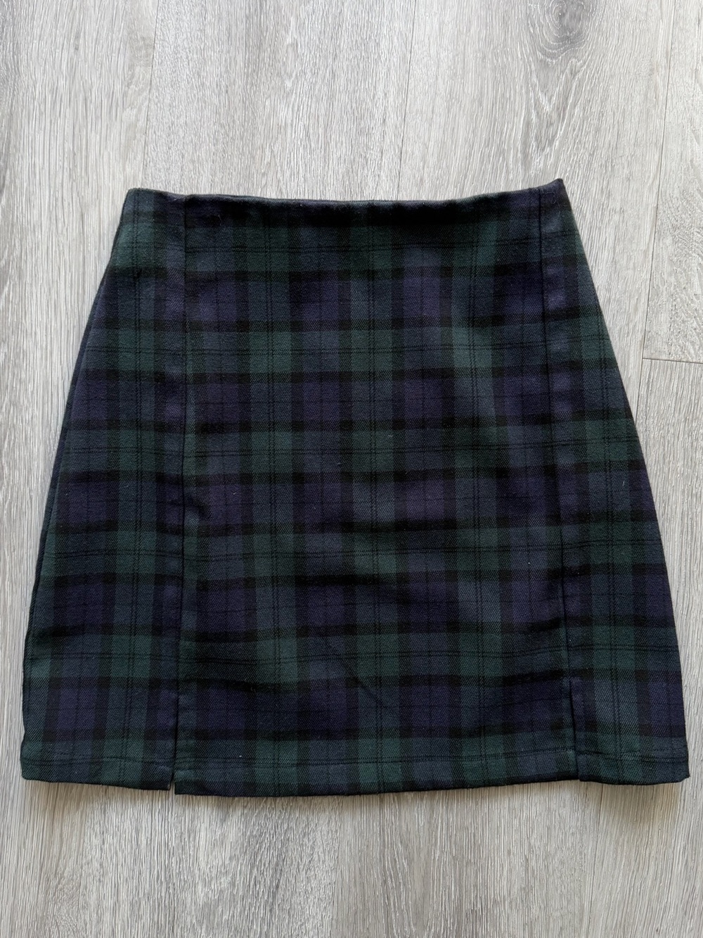 Brandy Melville Black Watch Plaid Mini Skirt